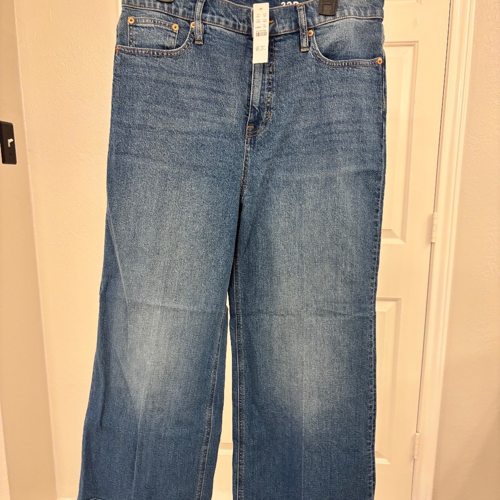 Jcrew Wide-Leg Denim Jeans – Size 32P – New With Tag